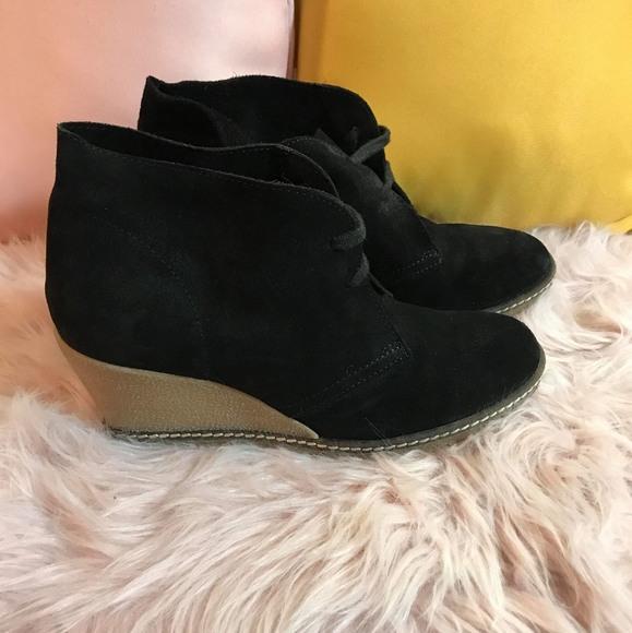 Jcrew suede wedge lace up bootie - Picture 4 of 4